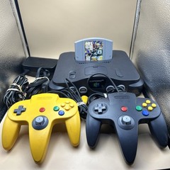 Nintendo 64 N64 Console NUS-001 2 Controllers AV & Power Adapter Tested