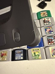 Nintendo 64 N64 Console Bundle w/19 Game 1 controller & hdmi converter box
