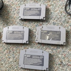 N64 Console + Expansion Pack + 5 Controllers Oem Nintendo + 4 Games UNTESTED