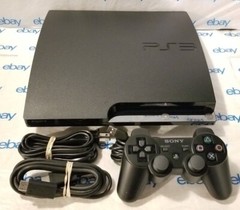 Sony PlayStation 3 PS3 Slim Console 250GB (2001B) w/Controller & Cables Working!
