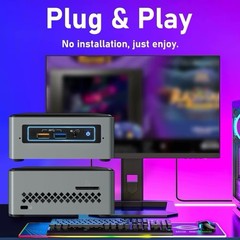 Custom Arcade Gaming Mini NUC PC Console 4-CORES 500GB WiFi/BT A/C AD Loaded 🕹️