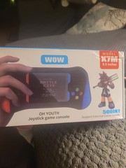 X7M Handheld Game Console, Joystick 500 In 1 Game Console W/3.5″ & Rechargeable