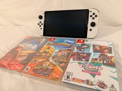 Nintendo Switch OLED, USED, White Color, 3x Game BUNDLE (NEW), READ DESCRIPTION*