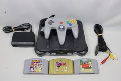 Nintendo 64 N64 Console W/Expansion Pack NUS001 Zelda/Super Smash-Tested Working