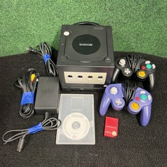 Nintendo GameCube DOL-001 Blk Console Bundle Gameboy Player, DISC & Controllers