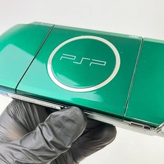 Sony PSP-3000 Spirited Gree Console with Charger & New Battery Packs Region Free