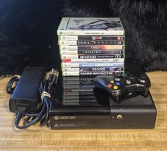Xbox 360 E 320GB 1538 Console Bundle – 10 Games Controller Tested Working