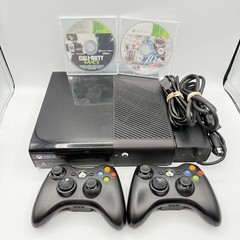 Microsoft Xbox 360 E 1538 250GB Console Controllers Bundle COD Tested