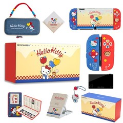 11-in-1 Switch OLED Accessories Bundle: Carrying Case, Screen Protector, Game Ca