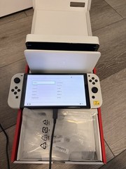 Nintendo Switch OLED Model 64GB White Joy-Con with 256gb micro sd card