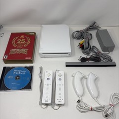 Nintendo Wii Console Bundle w/ 2 Remotes – 2 Nunchuks – Wii Sports – Mario