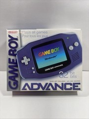 Nintendo Game Boy Advance Indigo Purple GBA Complete in Box CIB – WORKS!