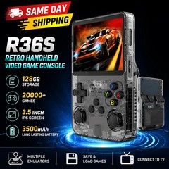 R36S Retro Handheld Game Console Video Games 128GB Consoles 20000+Games