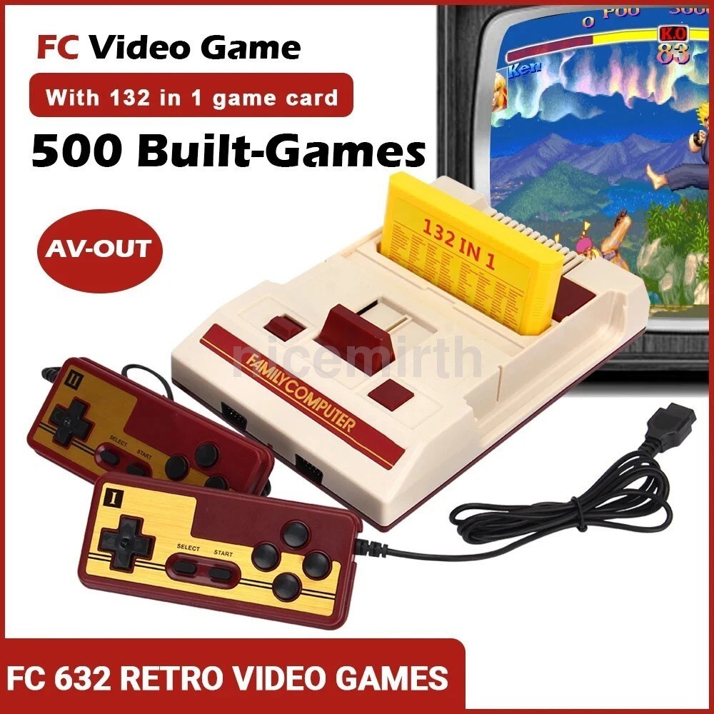 8 Bit Video Game Console Built in 500 Classic Games Family Computer TV Game Cons