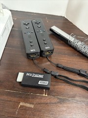 Nintendo Wii Console Donkey Kong Bundle System + 2 Controllers + HDMI Adapter