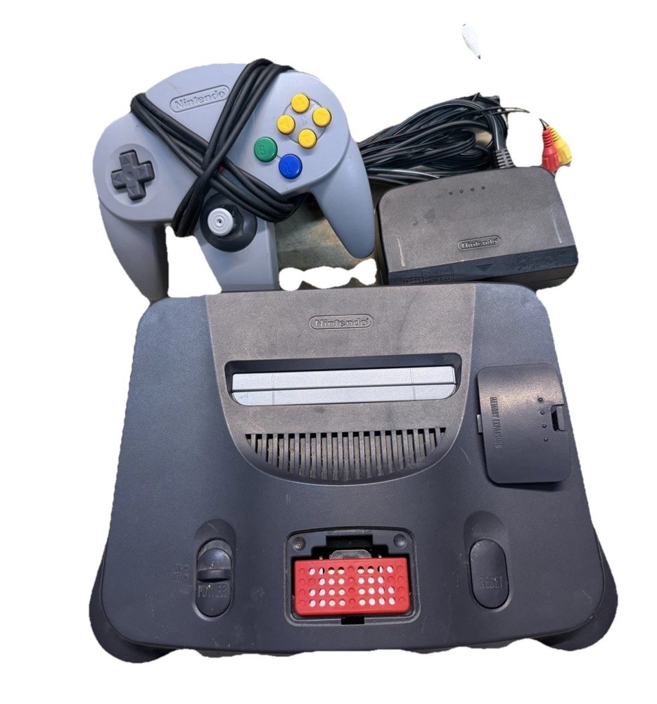 Nintendo 64 N64 Original System Console With 1 Original Controller & Power Cord