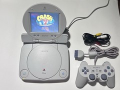 Sony PSone Console Bundle w/ LCD Screen Fully Tested! (Please Read Description)