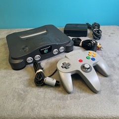 Nintendo 64 N64 Console w/ OEM Controller And Cables TESTED Working