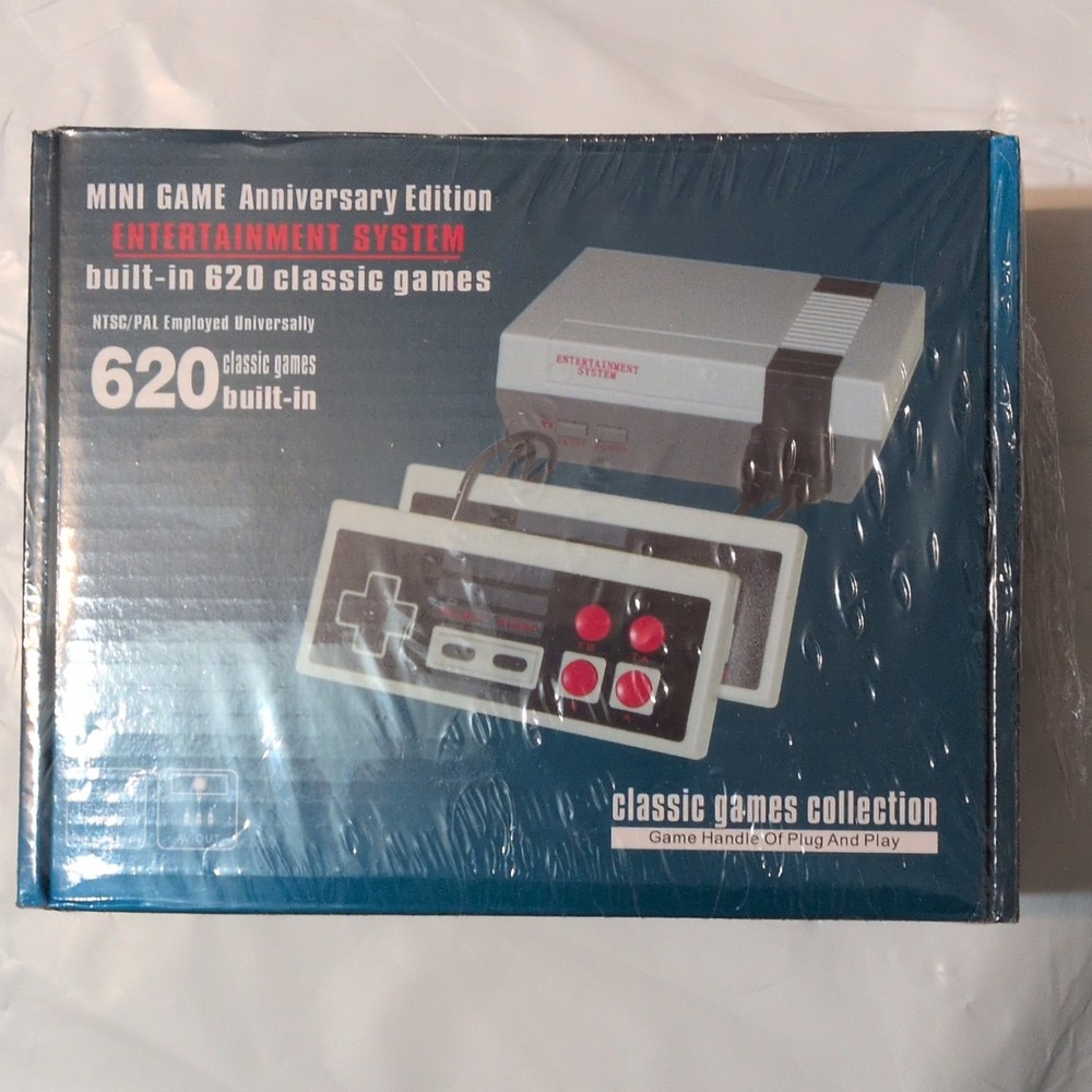 Mini Game Anniversary Edition Home Console Gray Plug & Play 620 Games RCA