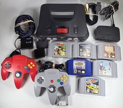 Nintendo 64 N64 Console Bundle w/ Expansion Pak – Perfect Dark Diddy Kong Racing