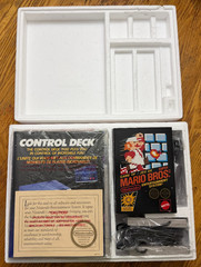 1986 MATTEL Super Mario Bros Control Deck complete in box nintendo nes RARE MINT