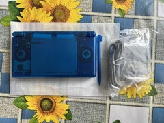 Nintendo DS Lite CUSTOM TRANSPARENT OCEAN BLUE – MINT CONDITION