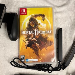 Nintendo Switch OLED Handheld Console White Bundle with MK 11 + Accessories