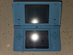 Nintendo DSi Light Blue Handheld Console Game System- Read Desc.