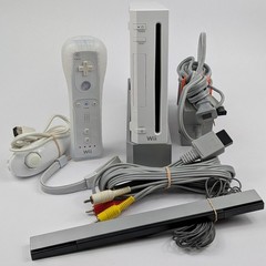 Nintendo Wii Console Bundle RVL-001 Plays Complete GameCube w/Cables Remote A