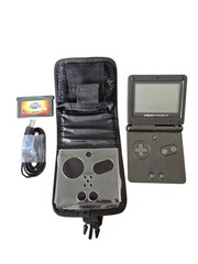 Bundle – Nintendo Gameboy Advance GBA SP Handheld System Console Black AGS-001