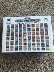 SEGA Genesis Classic Black Game Console with 80 Preloaded Games w/Sonic Hedgehog