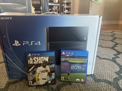 Sony PlayStation 4 PS4 500GB Black CUH-1215A 2 Controllers 2 Games CIB