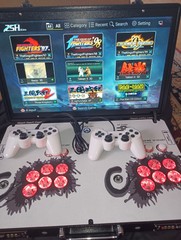 Arcade Game-System. Durable-briefcase. FHD 3D-Series. (4 players).