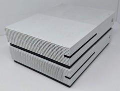 Two Xbox One S White Consoles X2 – Both Power On – For Parts Or Repair