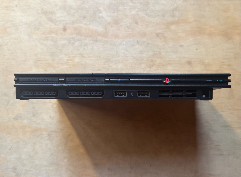 Sony PlayStation 2 Slim Line Version 1 Console Charcoal Black (READ DESCRIPTION)