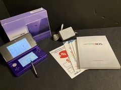 Nintendo 3DS Midnight Purple Handheld Console USA Version CIB Different Serial#