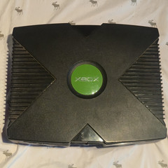 Microsoft Xbox Console Black, Wired Controller, Component RCA & Ethernet