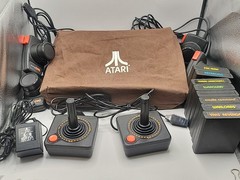 Atari 2600 System Bundle with Console ,8 Games, Joysticks, Paddles, & Dust Cover