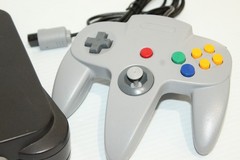 Nintendo 64 Console Black with Replacement Controller Cords and AC Tested Workin