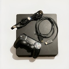 Sony PlayStation 4 Slim Controller And Cords