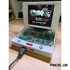 Saturn Slim Combo Game Console w/ 8″ Screen & Hifi Stereo Speakers for SS Games