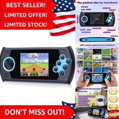 USB Rechargeable Handheld Gaming System – 3.0” HD Screen for Kids Ages 4-12