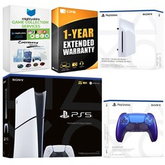 Sony PlayStation 5 Slim Digital Bundle with Disc Drive and Extra Controller