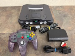NINTENDO N64 CONSOLE NUS-001 WITH 1 CONTROLLER & CABLES – TESTED (WBP018766)