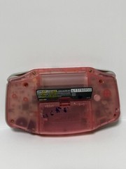 Nintendo Game Advance Clear Pink AGB-001 Handheld Console Tested +Free Ruby Game