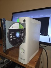 Microsoft Xbox 360 White Console Only, Restored And Working
