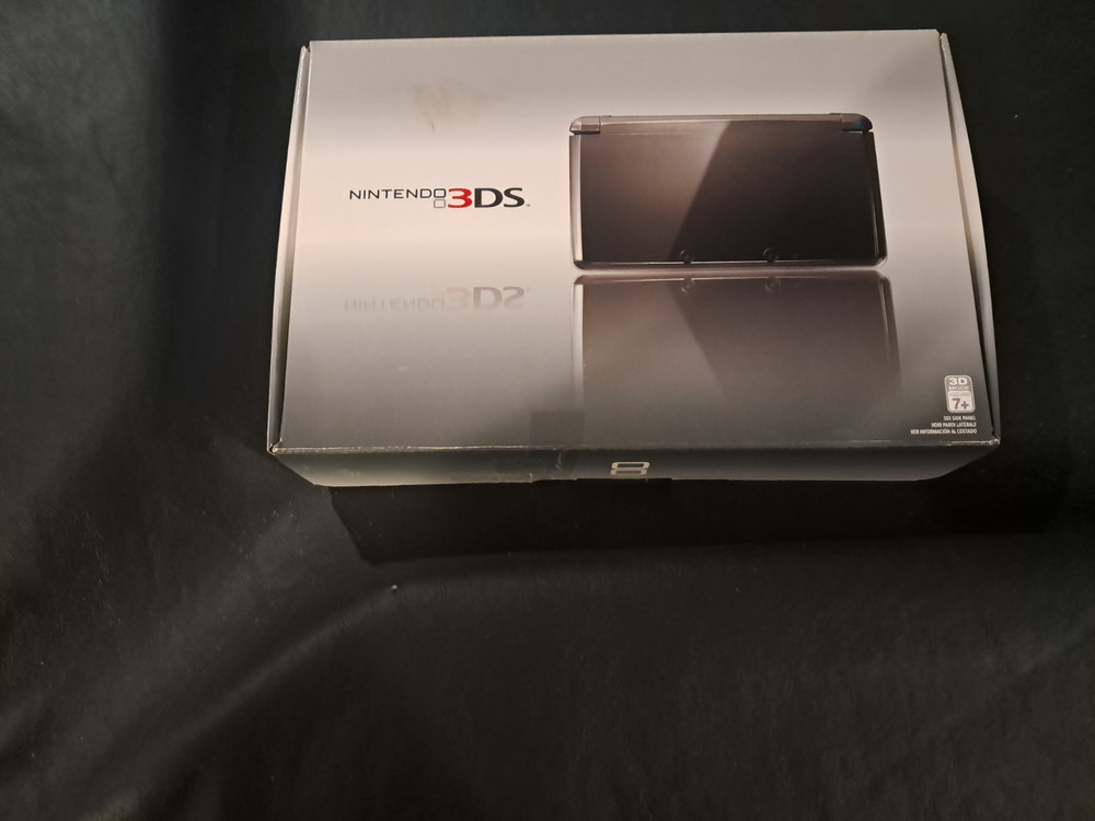 Nintendo 3DS Cosmo Black Handheld Console System CTR-001 Complete in Box CIB