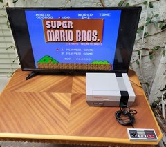 1986 NINTENDO NES CONTROL DECK Complete With Super Mario Bros In Box Nice!