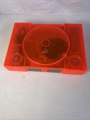 Sony PlayStation 1 PS1 Modified Console W Orange Shell Japan & NTSC Mod