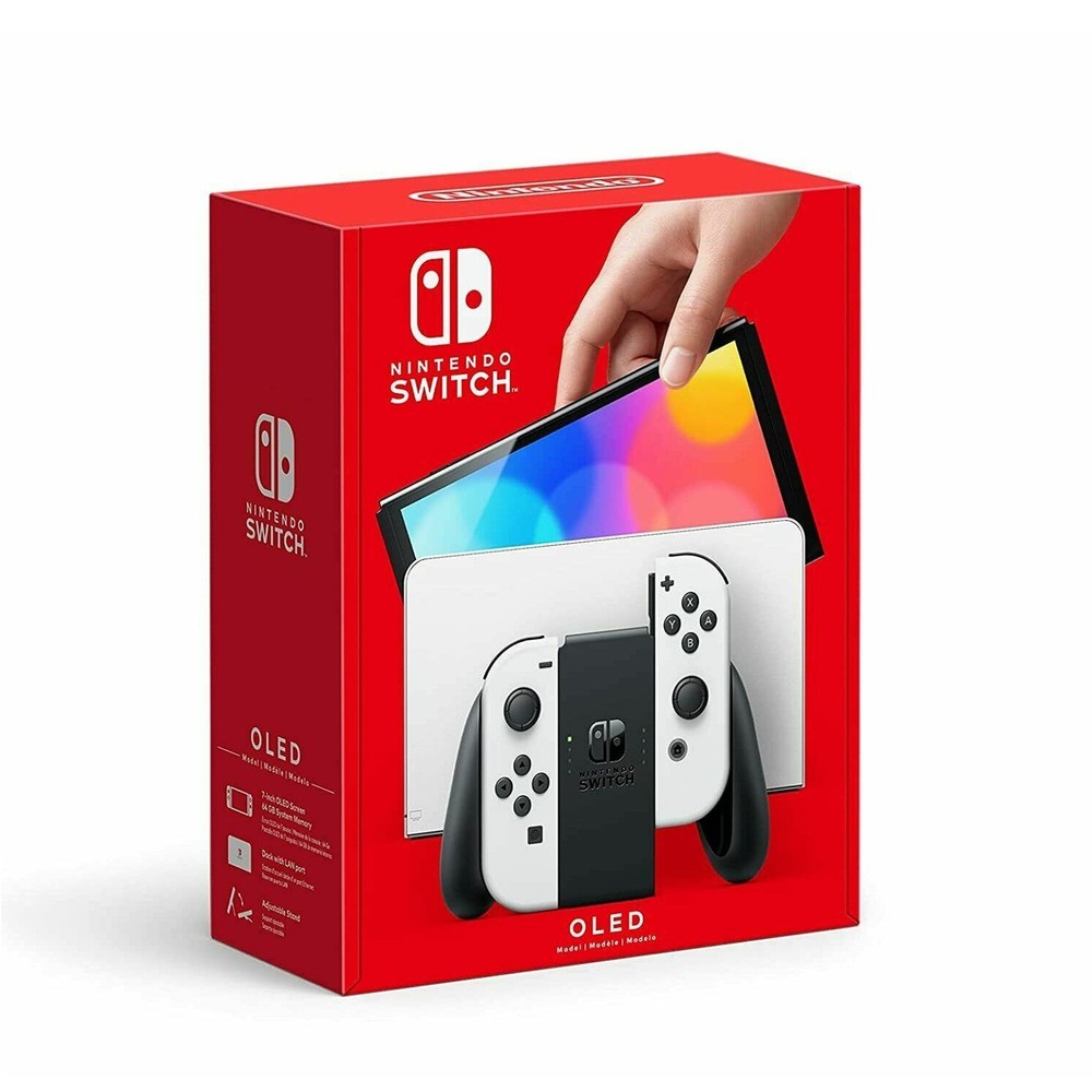 🔥New Nintendo Switch OLED 64GB Model w/ White Joy-Con System Console